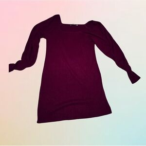 NWOT Doe & Rae Rich Burgundy Knit Dress